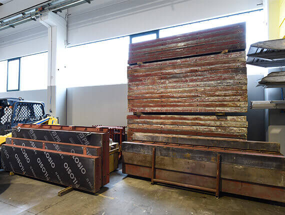 noleggio casseforme calcestruzzo pilosio